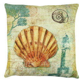 Aberto Design Cojín Multicolor 43 x 43 cm con Relleno de Silicona